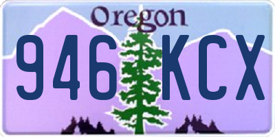 OR license plate 946KCX