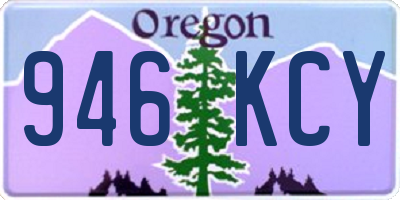 OR license plate 946KCY