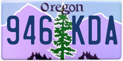 OR license plate 946KDA