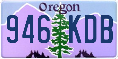 OR license plate 946KDB