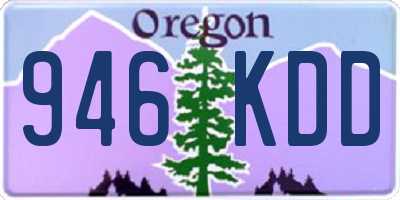 OR license plate 946KDD