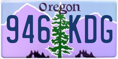 OR license plate 946KDG