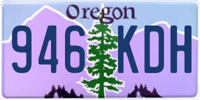 OR license plate 946KDH