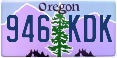 OR license plate 946KDK