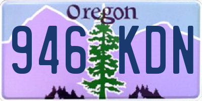 OR license plate 946KDN