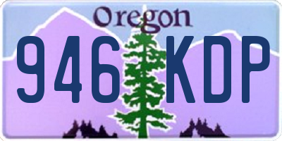 OR license plate 946KDP