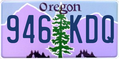 OR license plate 946KDQ