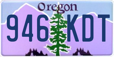 OR license plate 946KDT