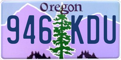 OR license plate 946KDU