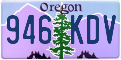 OR license plate 946KDV