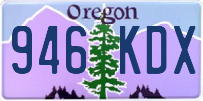 OR license plate 946KDX
