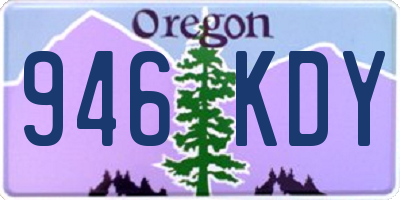 OR license plate 946KDY