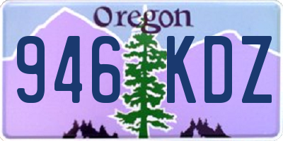 OR license plate 946KDZ