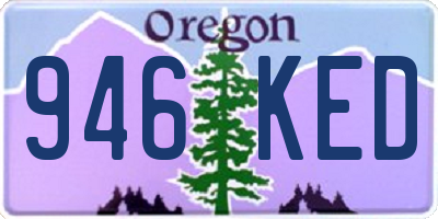 OR license plate 946KED