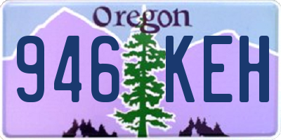 OR license plate 946KEH