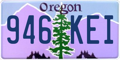 OR license plate 946KEI