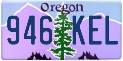 OR license plate 946KEL