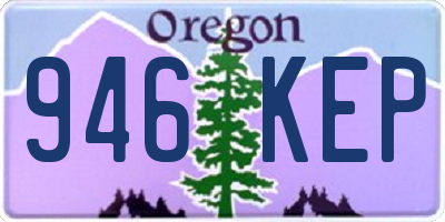 OR license plate 946KEP