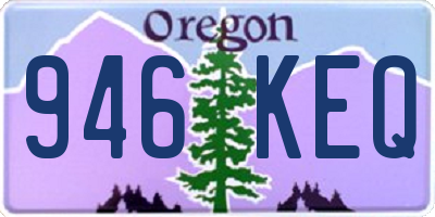 OR license plate 946KEQ