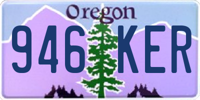 OR license plate 946KER