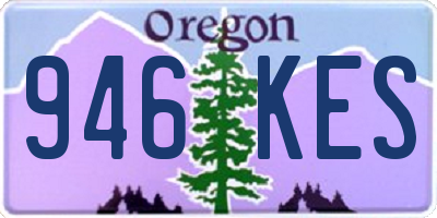OR license plate 946KES