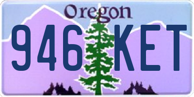 OR license plate 946KET