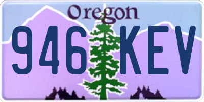 OR license plate 946KEV