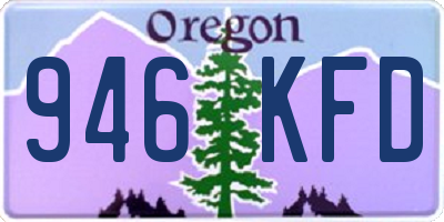 OR license plate 946KFD