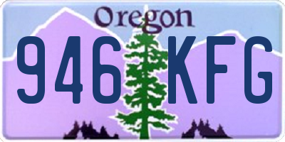OR license plate 946KFG