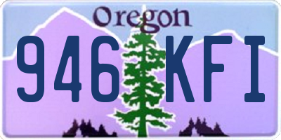 OR license plate 946KFI