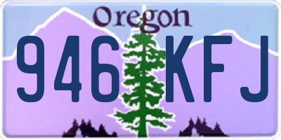 OR license plate 946KFJ