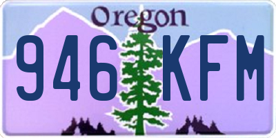 OR license plate 946KFM