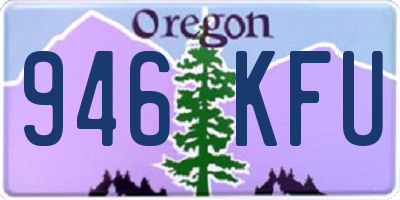 OR license plate 946KFU