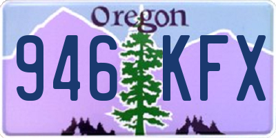 OR license plate 946KFX