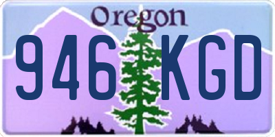 OR license plate 946KGD