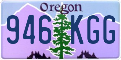 OR license plate 946KGG