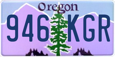 OR license plate 946KGR
