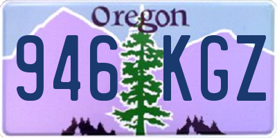 OR license plate 946KGZ