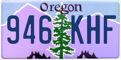 OR license plate 946KHF