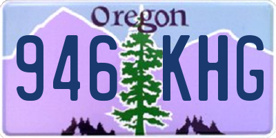 OR license plate 946KHG