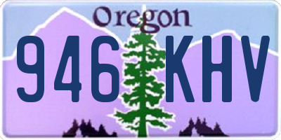 OR license plate 946KHV