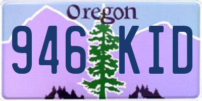OR license plate 946KID