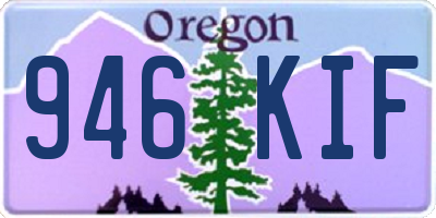 OR license plate 946KIF