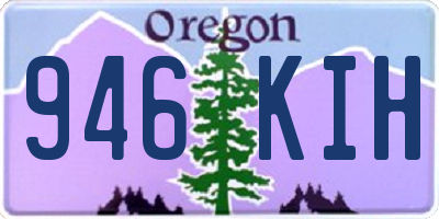 OR license plate 946KIH
