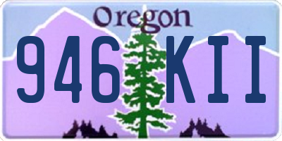 OR license plate 946KII