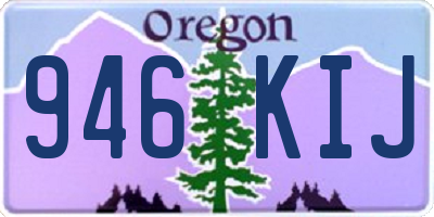 OR license plate 946KIJ
