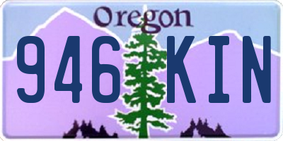 OR license plate 946KIN