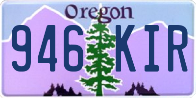 OR license plate 946KIR