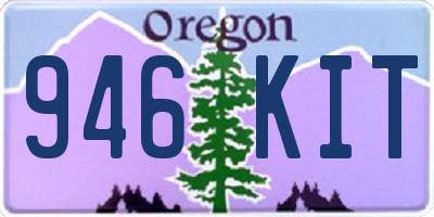 OR license plate 946KIT