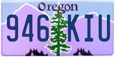 OR license plate 946KIU